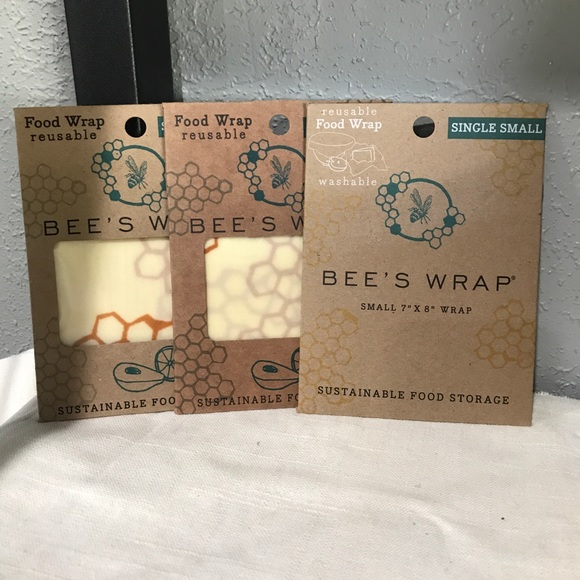 Other - Beeswraps Beeswax Reusable Food Wraps set of 3 SM Other - Beeswraps Beeswax Reusable Food Wraps set of 3 SM